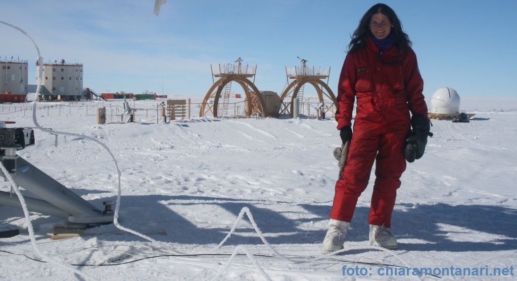Chiara Montanari in Antartide